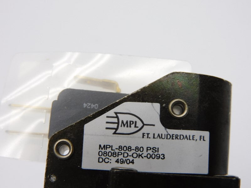MPL MPL-808-80PSI 0808PD-OK-0093 NSNP