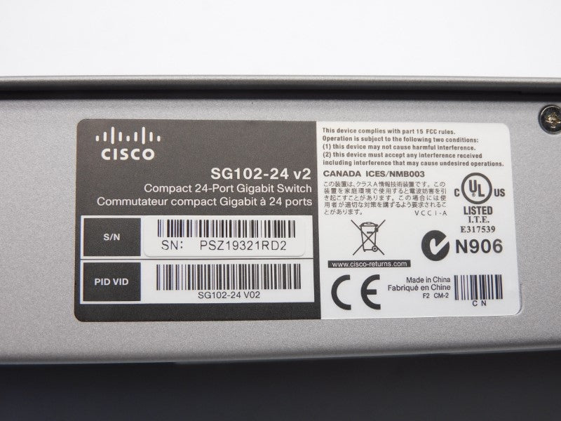 CISCO SG102-24-NA NSMP