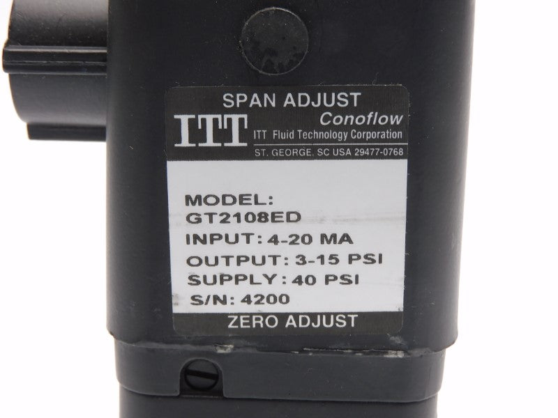 ITT GT2108ED 40PSI NSNP