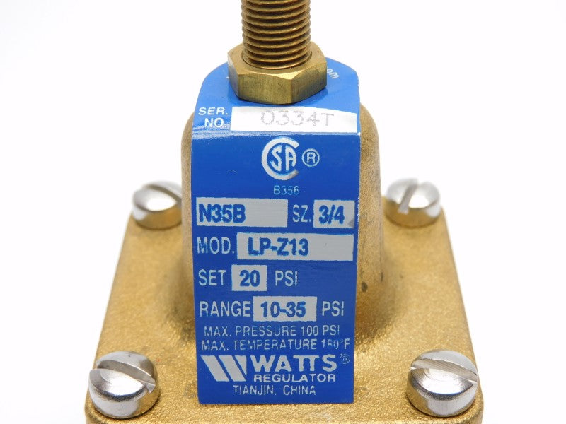 WATTS LP-Z13 10-35PSI 3/4" NSNP