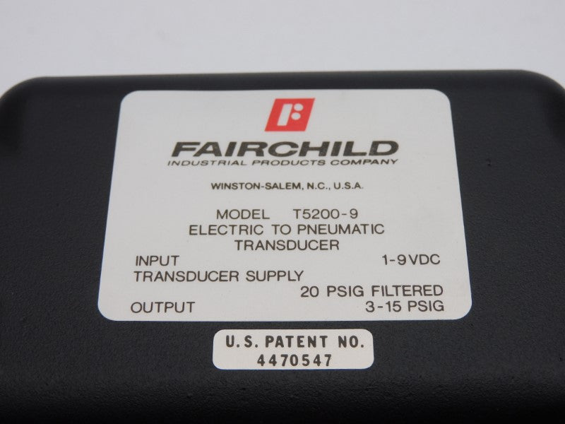 FAIRCHILD T5200-9 1-9VDC 3-15PSI NSNP