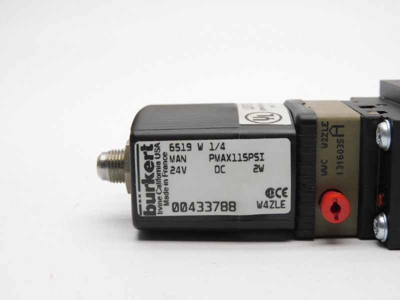 BURKERT 6519W-1/4 00433788 24VDC 115PSI NSNP