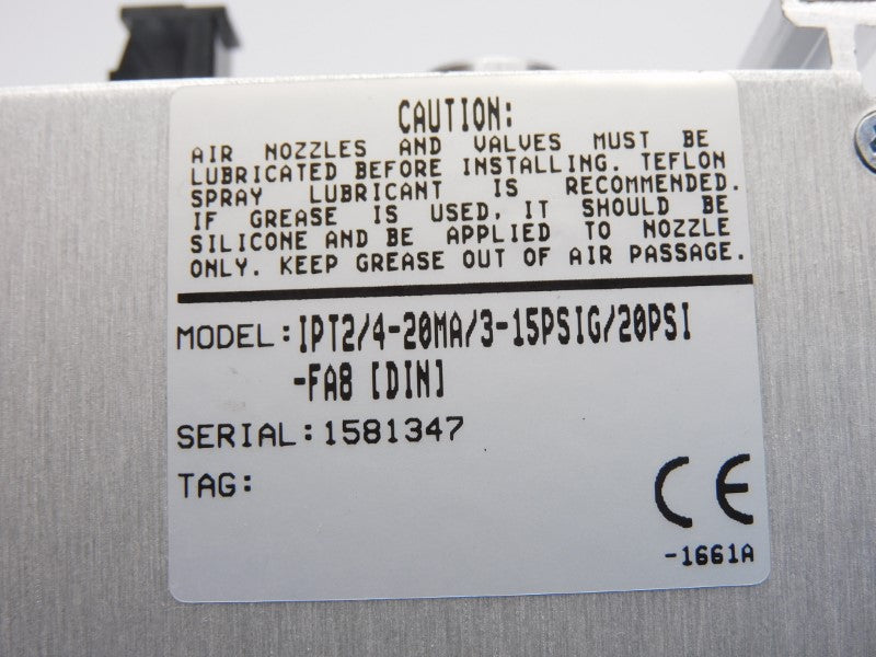 MOORE INDUSTRIES IPT2/4-20MA/3-15PSIG/20PSI-FA8[DIN] NSNP