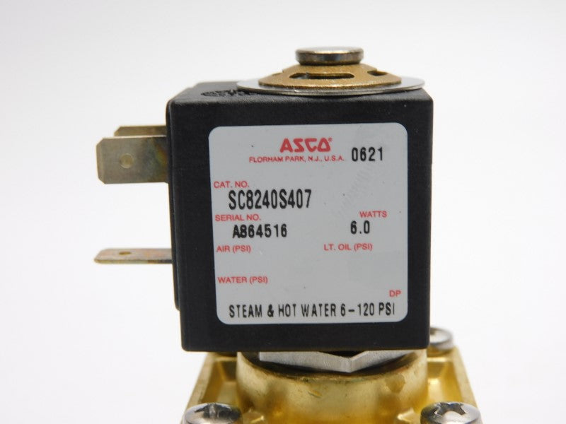 ASCO SC8240S407 120V 6-120PSI 1/2" NSNP