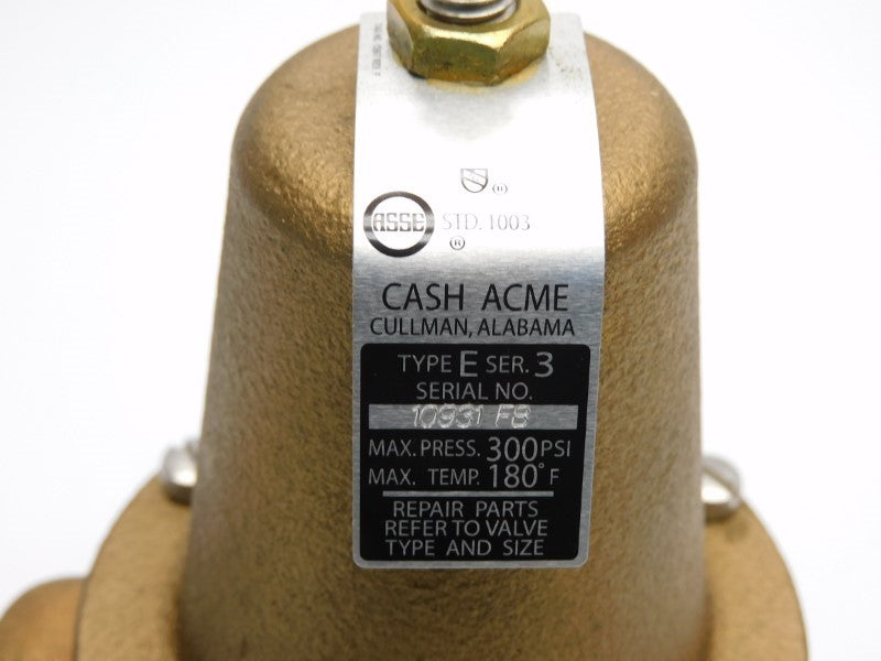 CASH ACME TYPE E SER. 3 300PSI 1" NSNP