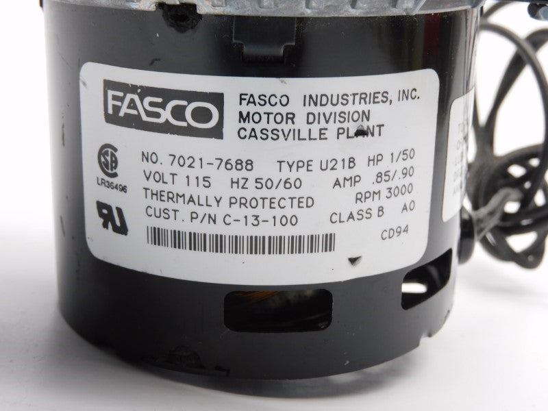 FASCO 7021-7688 U21B 115V .85/.90A NSNP