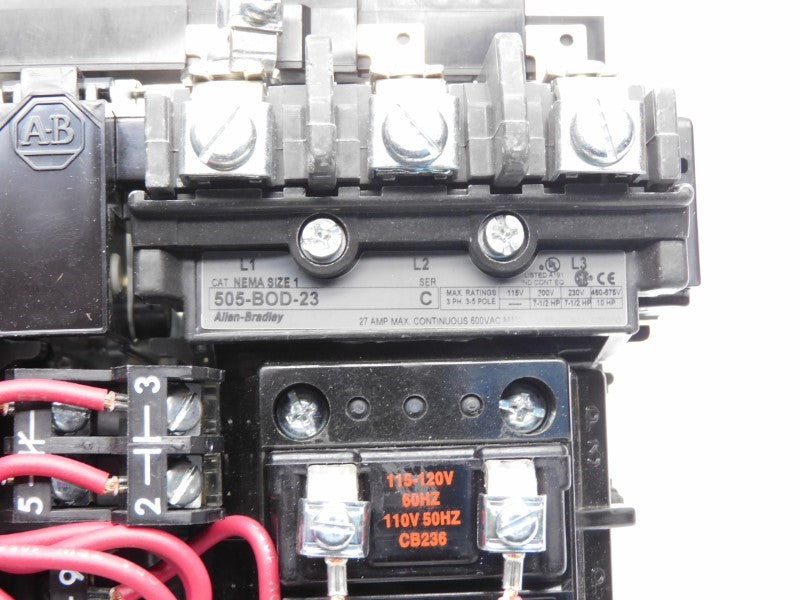 ALLEN BRADLEY 505-BOD-23 SER. C 110/115-120V 27A NSNP