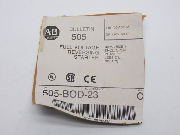 ALLEN BRADLEY 505-BOD-23 SER. C 110/115-120V 27A NSNP