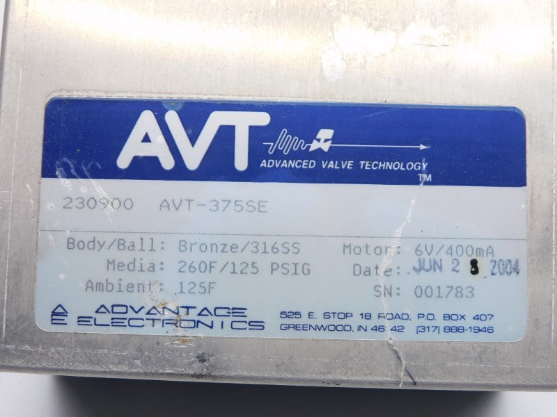 AVT AVT-375SE 230900 125PSI NSNP