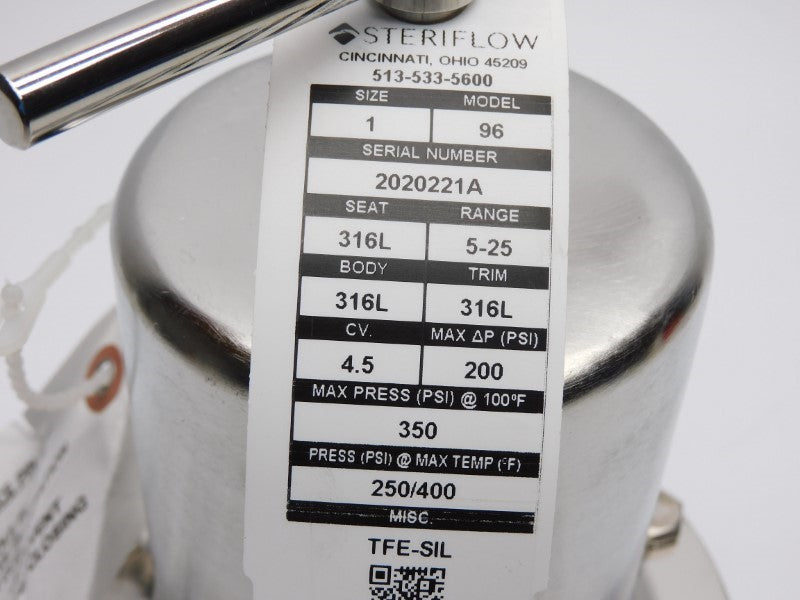 STERIFLOW 96 350PSI 1" NSNP