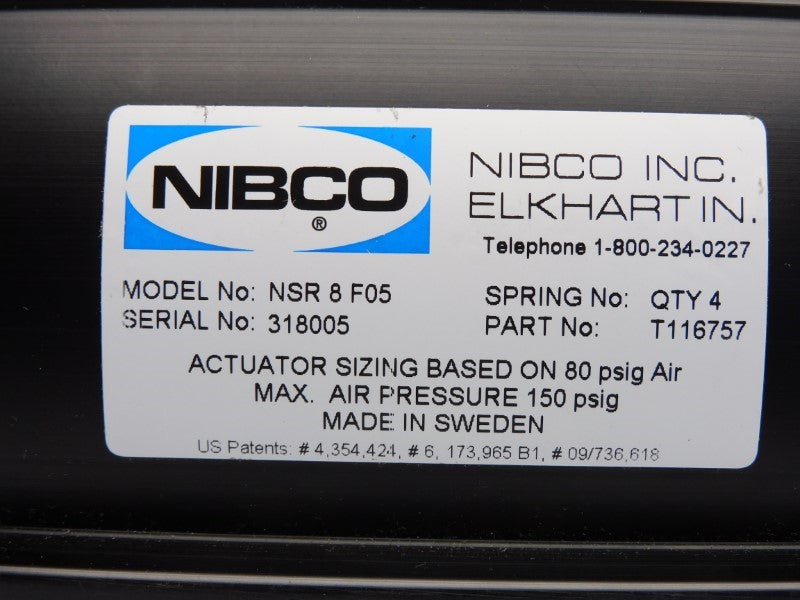 NIBCO NSR8F05 T116757 80PSI NSNP