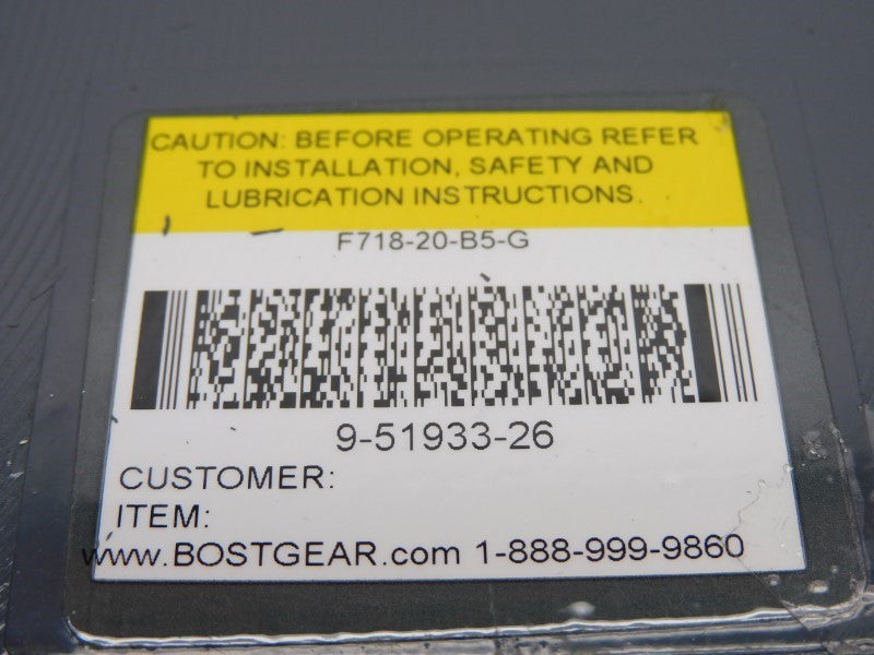 BOSTON GEAR F71820B5G NSNP