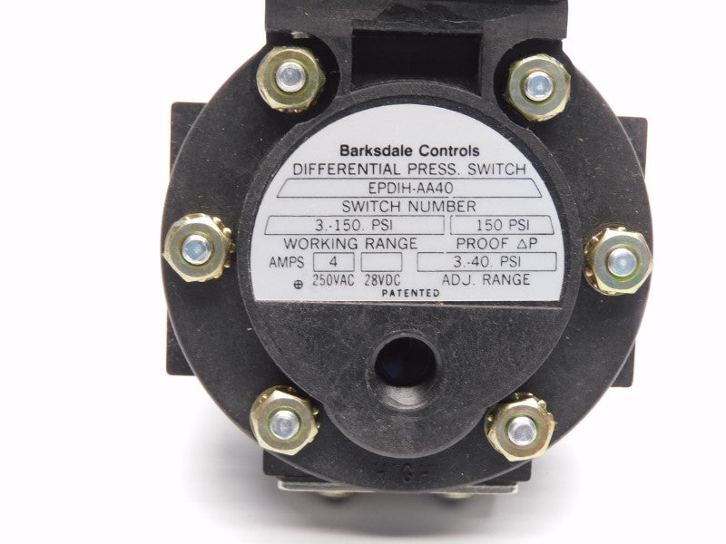 BARKSDALE CONTROLS EPDIH-AA40 250VAC 4A 3-150PSI NSNP