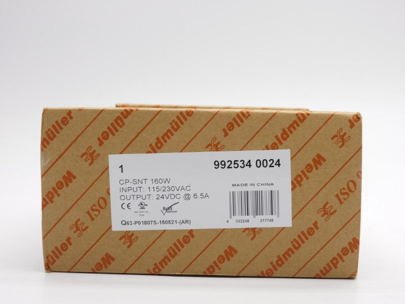 WEIDMULLER 9925340024 CP-SNT 115/230VAC 6.5A NSFS