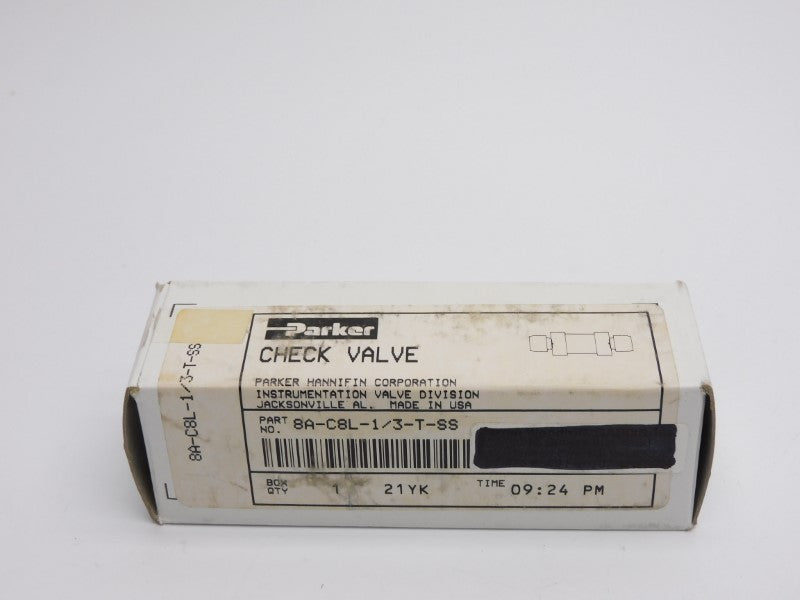 PARKER 8A-C8L-1/3-T-SS NSMP