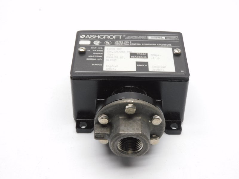 ASHCROFT B420BX07 125/250VAC 15A 15PSI NSMP