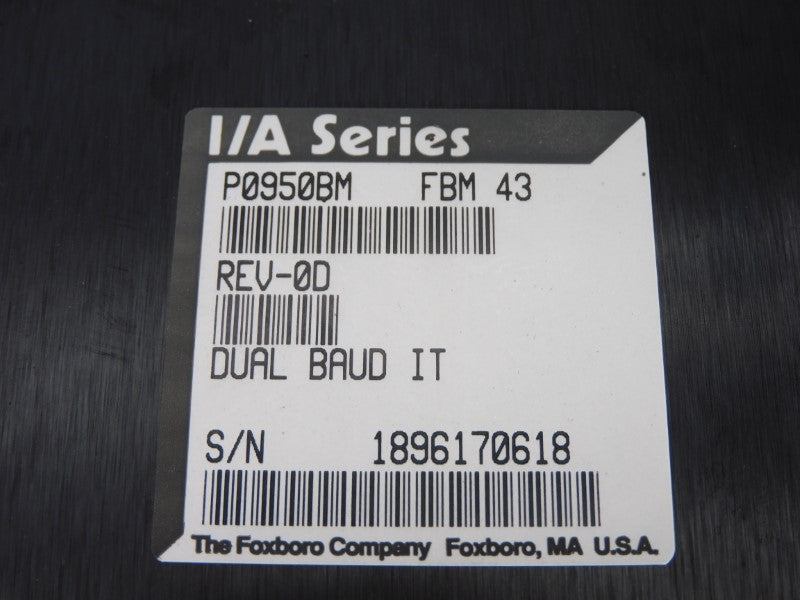 FOXBORO P0950BM FBM43 REV. 0D UNMP