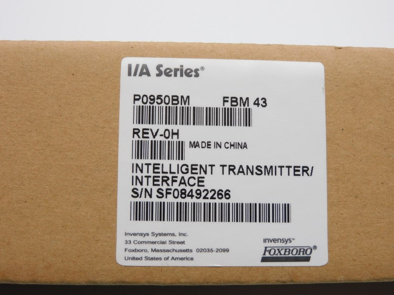 FOXBORO P0950BM FBM43 REV. 0H NSFS