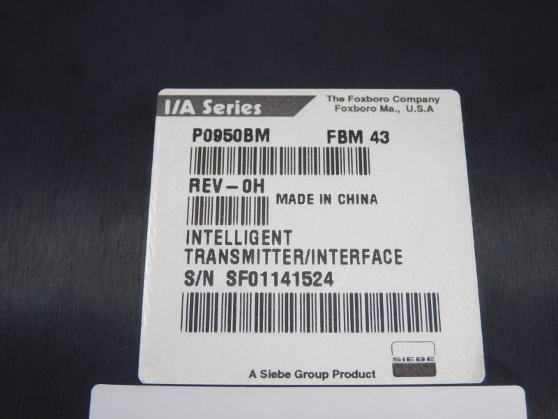 FOXBORO P0950BM FBM43 REV. 0H UNMP