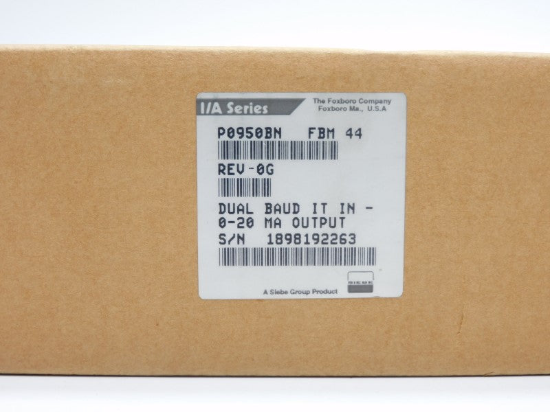 FOXBORO P0950BN FBM44 REV. 0G NSFS