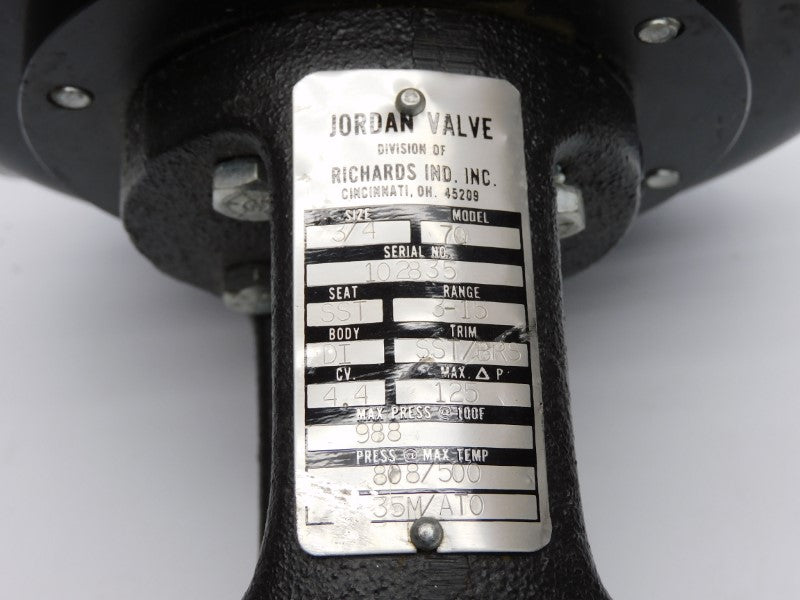 JORDAN VALVE 70 3-15PSI 3/4" UNMP