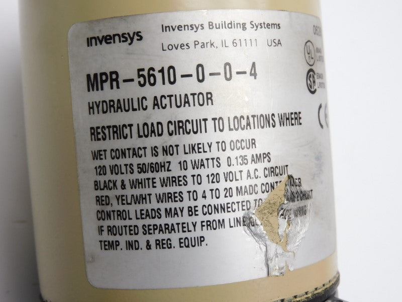 INVENSYS MPR-5610-0-0-4 120V NSNP