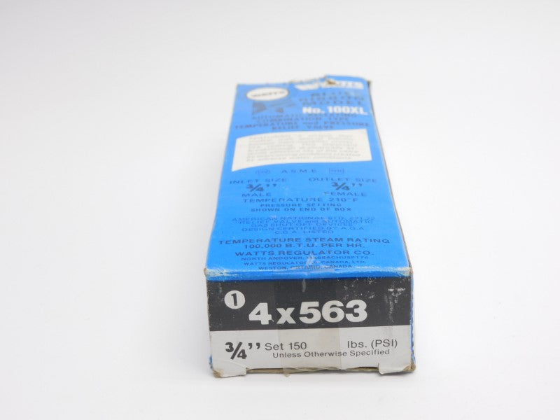 WATTS 4X563 100XL-4 150PSI 3/4" NSMP