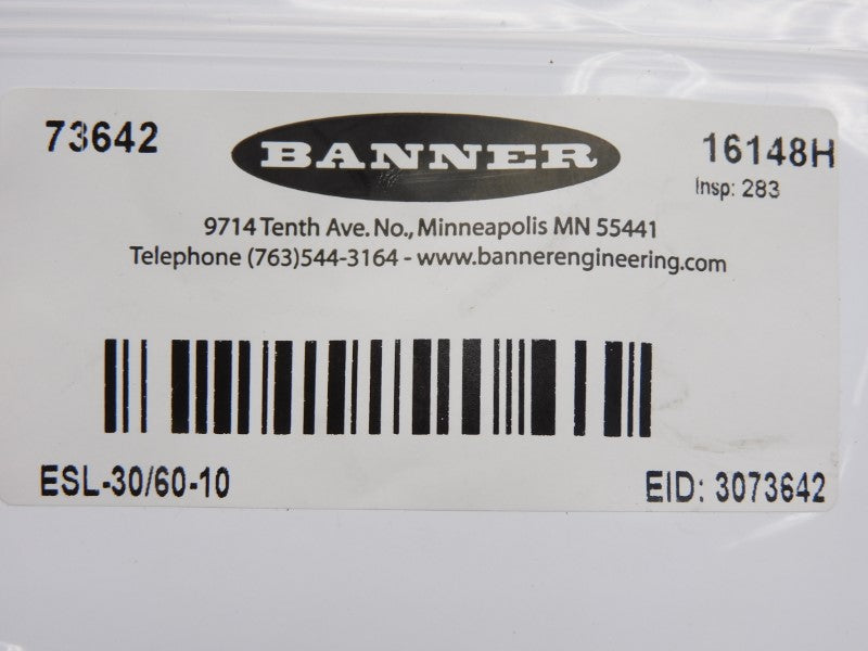 BANNER ENGINEERING ESL-30/60-10 73642 (PKG OF 10) NSMP