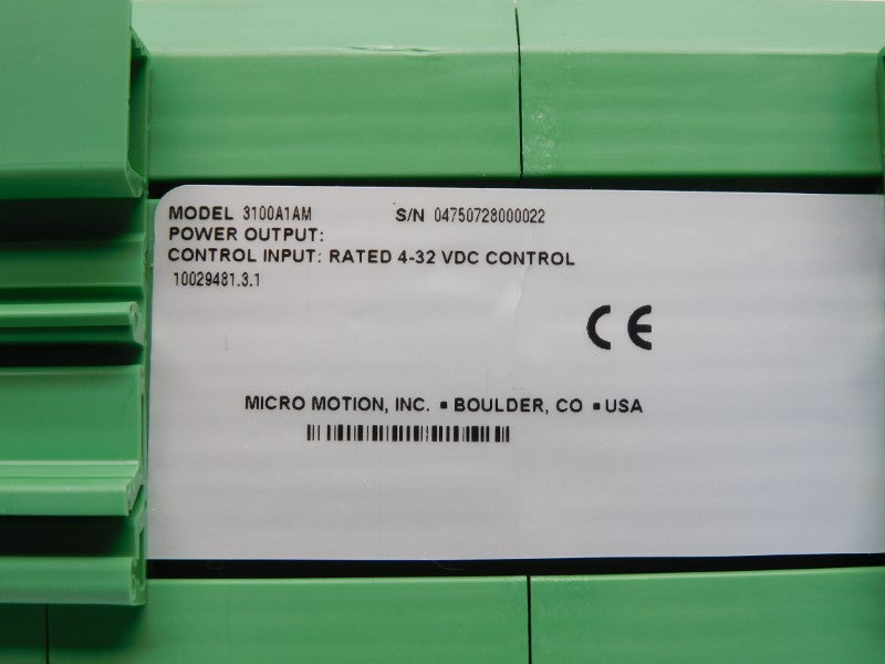 MICRO MOTION 3100A1AM 4-32VDC NSNP