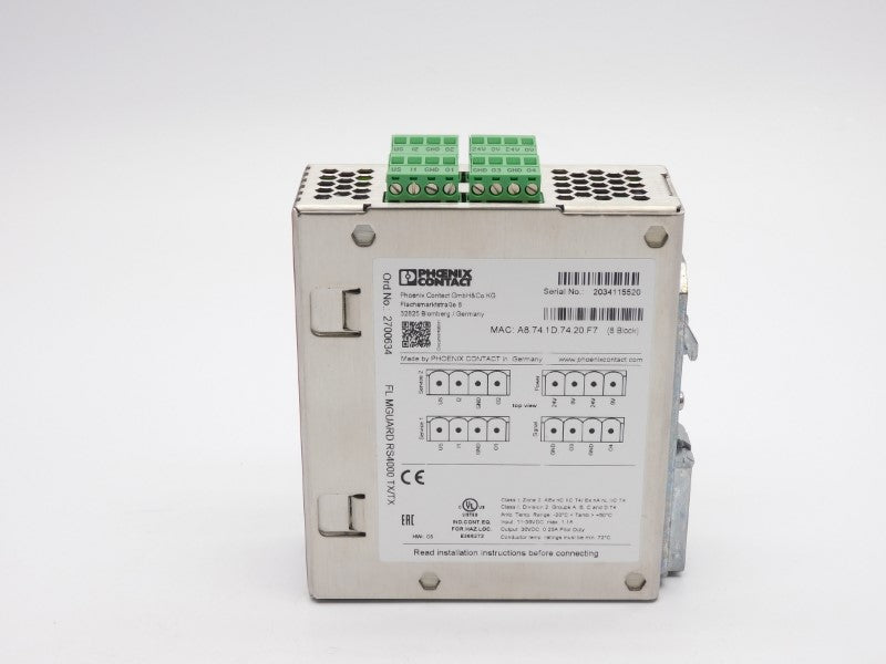 PHOENIX CONTACT FLMGUARDRS4000TX/TX 2700634 36VDC 1.1A NSNP