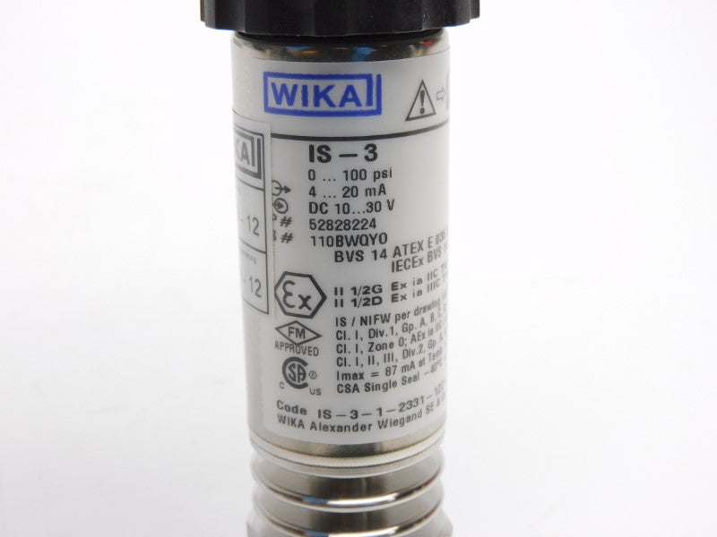 WIKA 52828224 IS-3 10-30VDC 0-100PSI NSMP