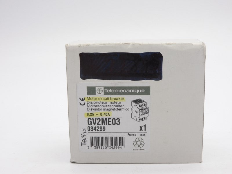 TELEMECANIQUE GV2ME03 0.25-0.40A NSFS
