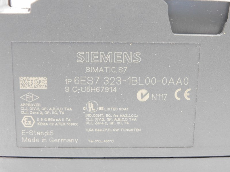 SIEMENS 6ES7323-1BL00-0AA0 24VDC (NO TERMINAL) NSMP