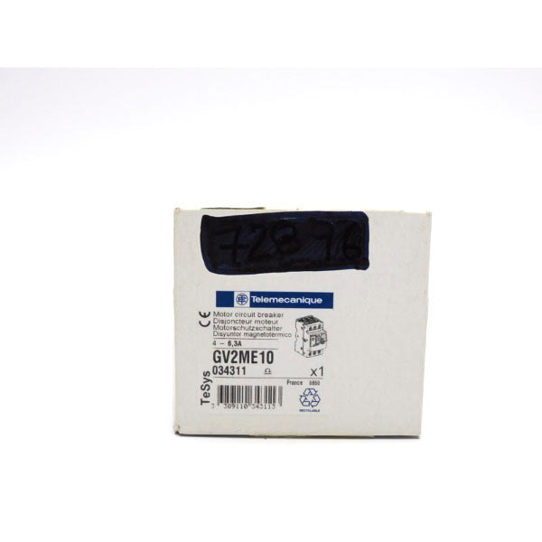 TELEMECANIQUE GV2ME10 4-6.3A NSFS