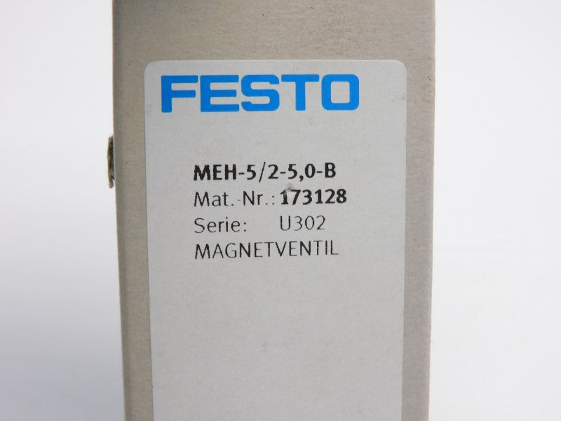 FESTO MEH-5/2-5.0-B 173128 21.6-26.4VDC NSMP