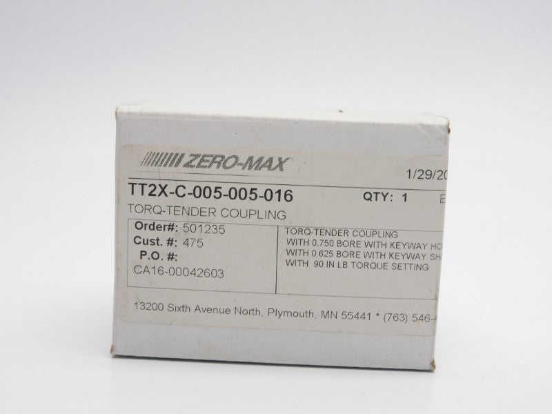ZERO-MAX TT2X-C-005-005-016 NSMP