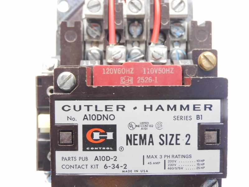 CUTLER HAMMER A10DN0A SER. B1 110/120V 45A NSNP