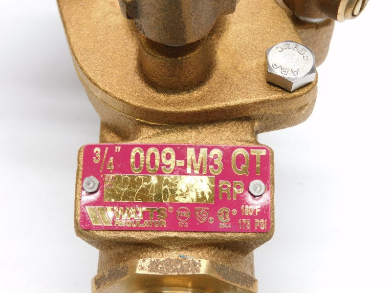 WATTS 3/4-009M3QT 0063030 175PSI NSMP