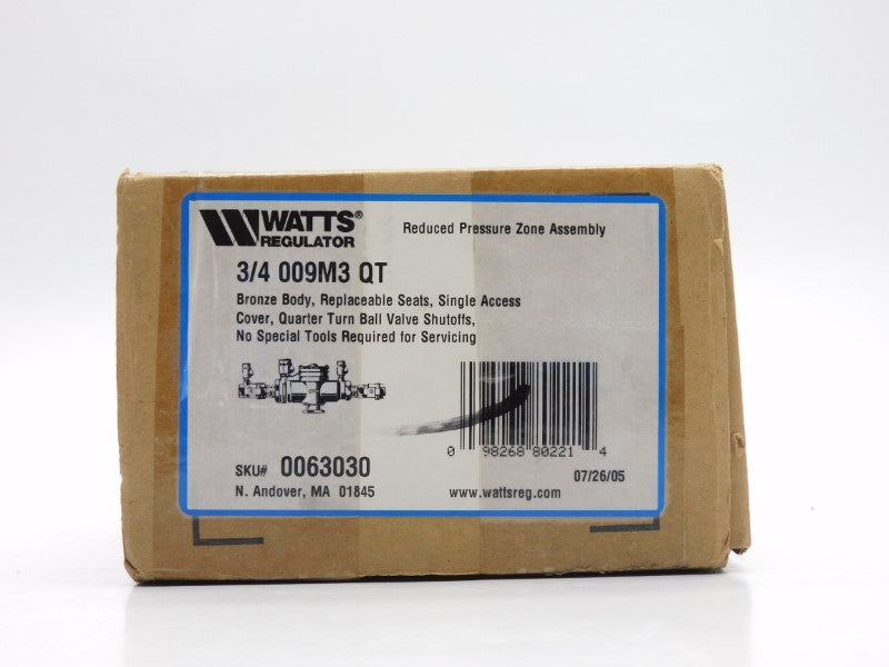WATTS 3/4-009M3QT 0063030 175PSI NSMP
