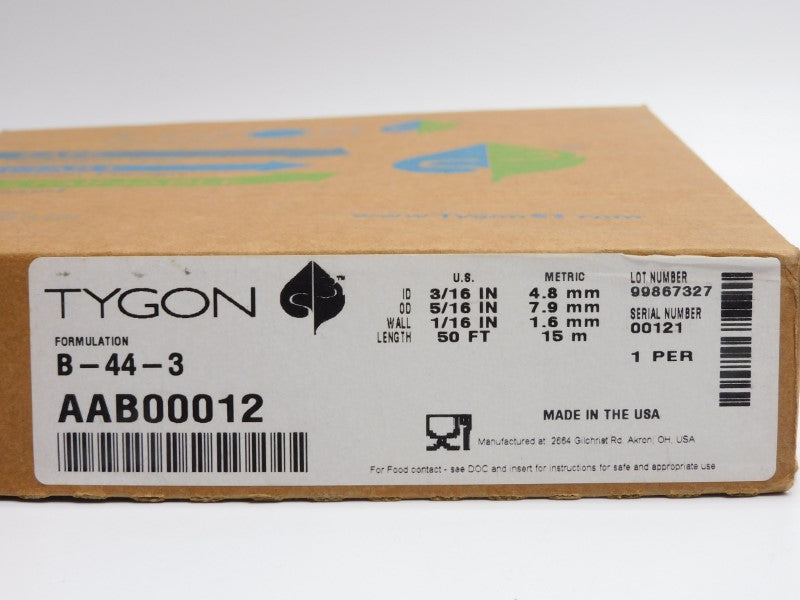 TYGON B-44-3 AAB00012 50' NSMP