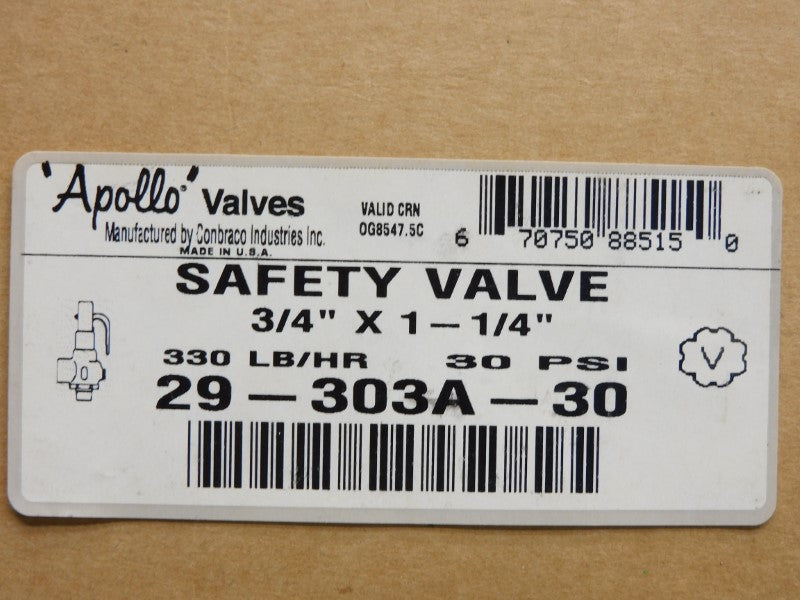 APOLLO 29-303A-30 30PSI 3/4" NSMP