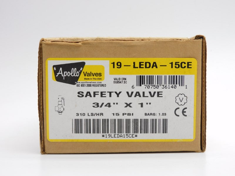 APOLLO 19-LEDA-15CE 15PSI 3/4" NSMP