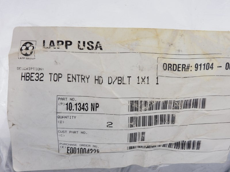 LAPP USA 10.1343NP (PKG OF 2) NSMP
