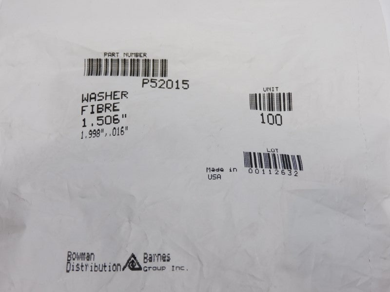 BOWMAN BARNES P52015 (PKG OF 100) NSMP