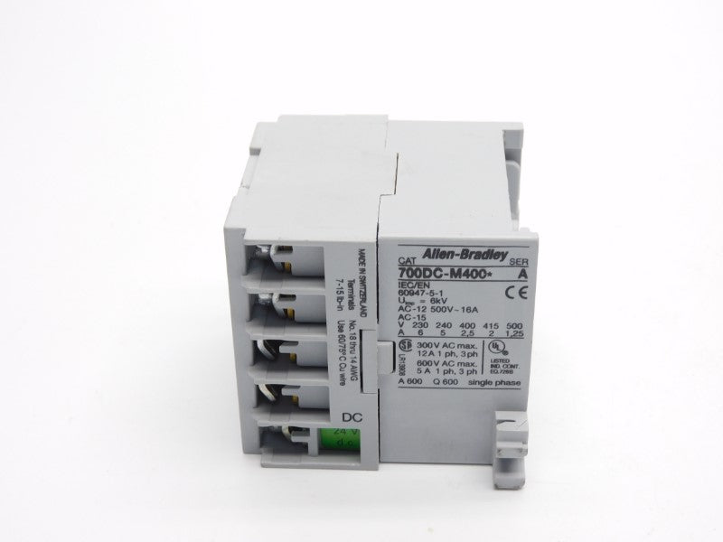 ALLEN BRADLEY 700DC-M400D24 SER. A 24VDC 16A NSNP