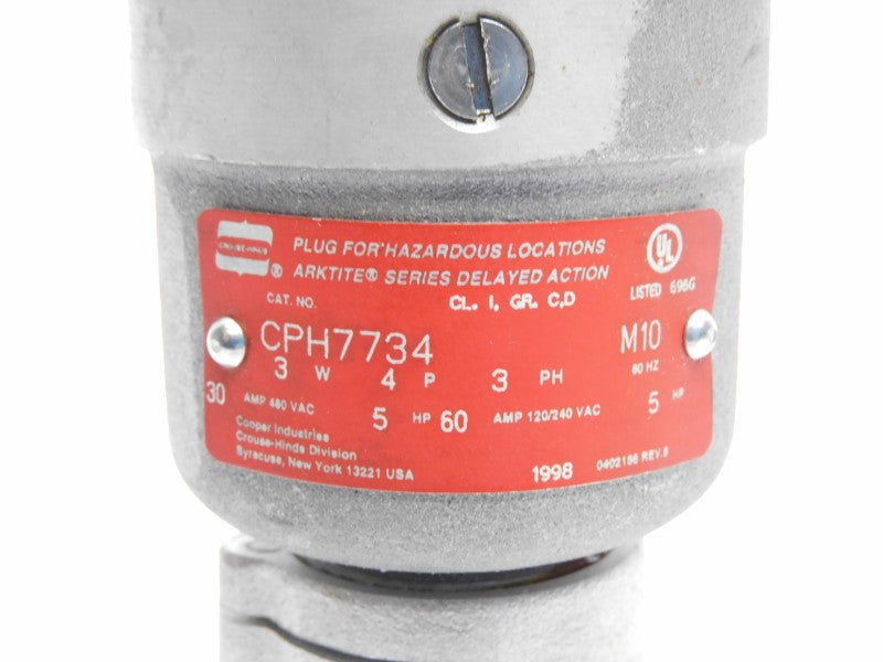 CROUSE HINDS CPH7734 480VAC 60A NSNP