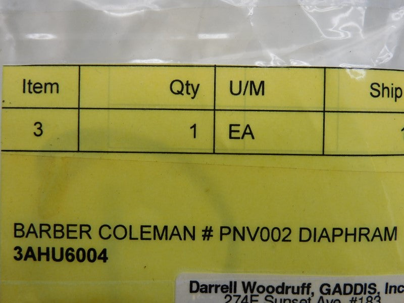 BARBER COLEMAN PNV002 NSNP