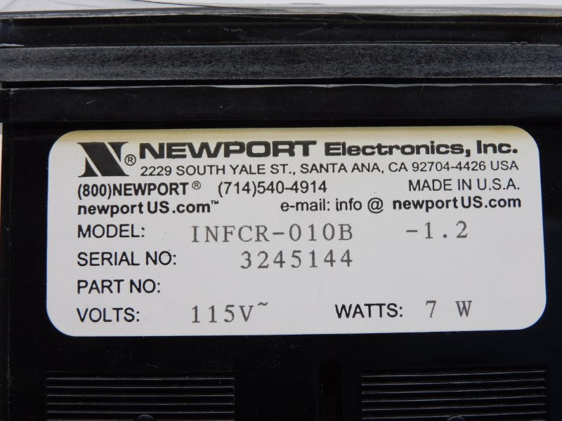 NEWPORT INFCR-010B-1.2 115V NSNP