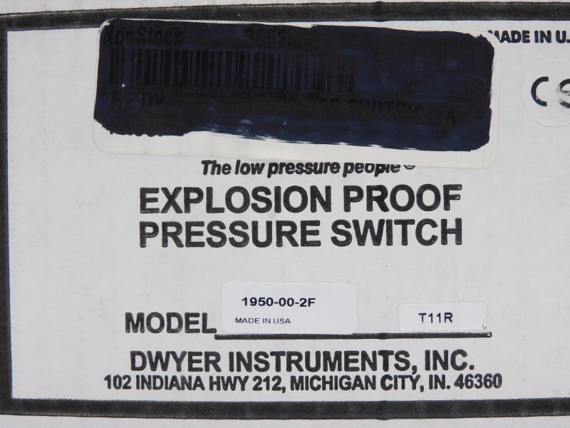 DWYER 1950-00-2F 480VAC 15A 10PSI NSMP