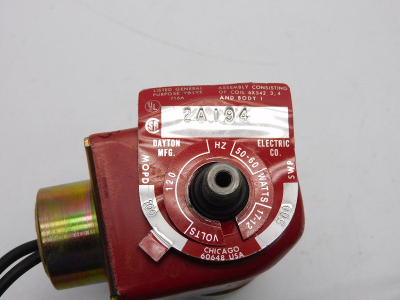 DAYTON 2A194 120V UNMP